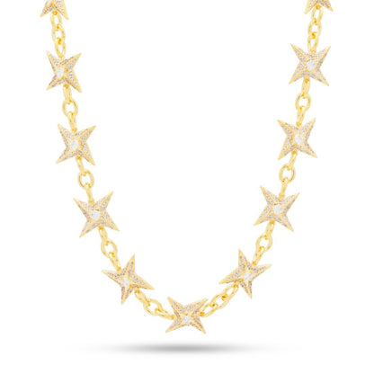 15mm Iced Shuriken Rolo Chain