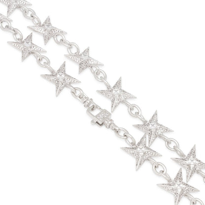 15mm Iced Shuriken Rolo Chain