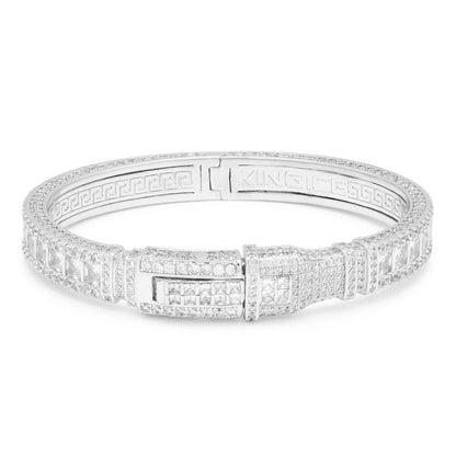 8mm Princess Cut Bangle Bracelet