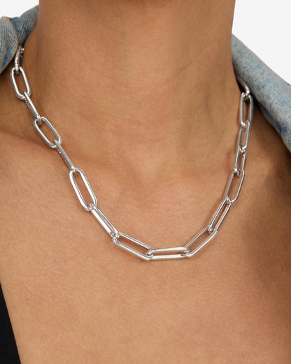 Carrie Chain Necklace 8mm - Silver