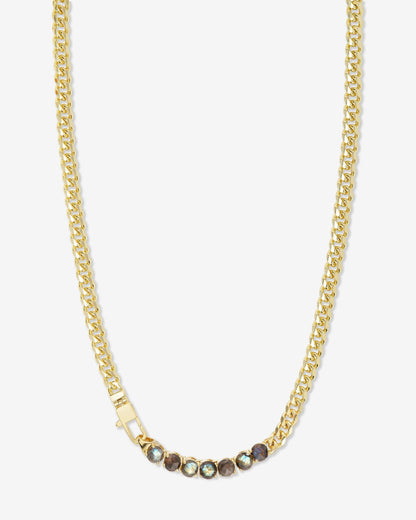 Julian Loves Labradorite Necklace 5mm - Gold|Labradorite