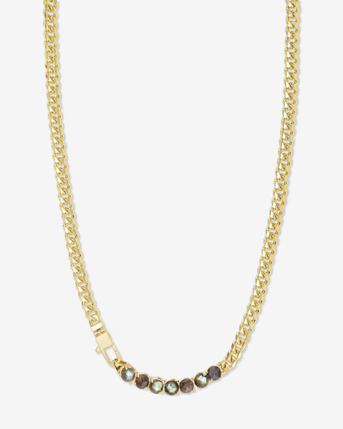 Julian Loves Labradorite Necklace 5mm - Gold|Labradorite