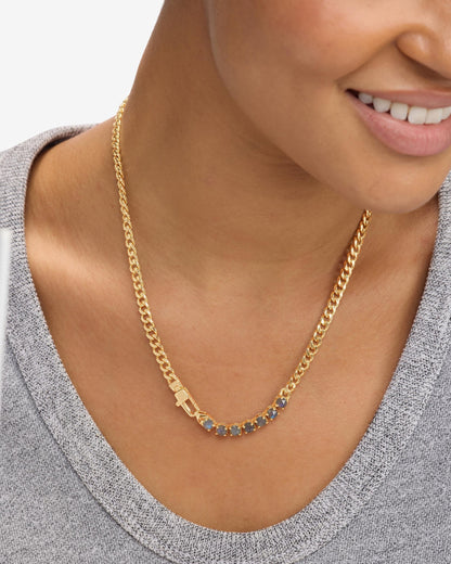 Julian Loves Labradorite Necklace 5mm - Gold|Labradorite