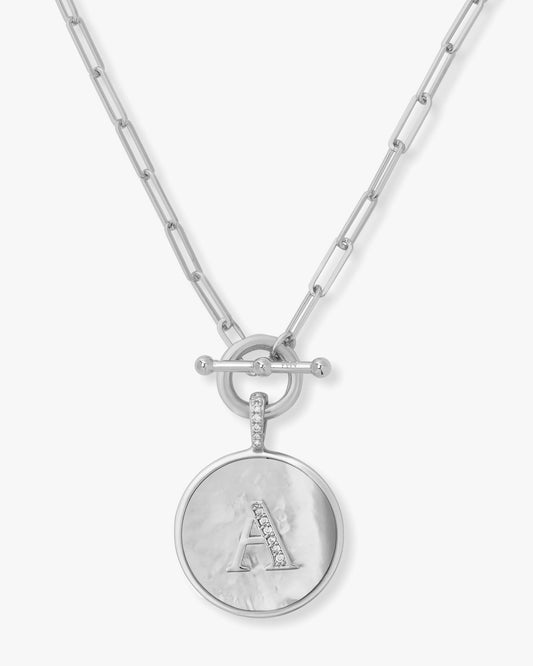 Love Letters Medallion Necklace 24mm - Silver