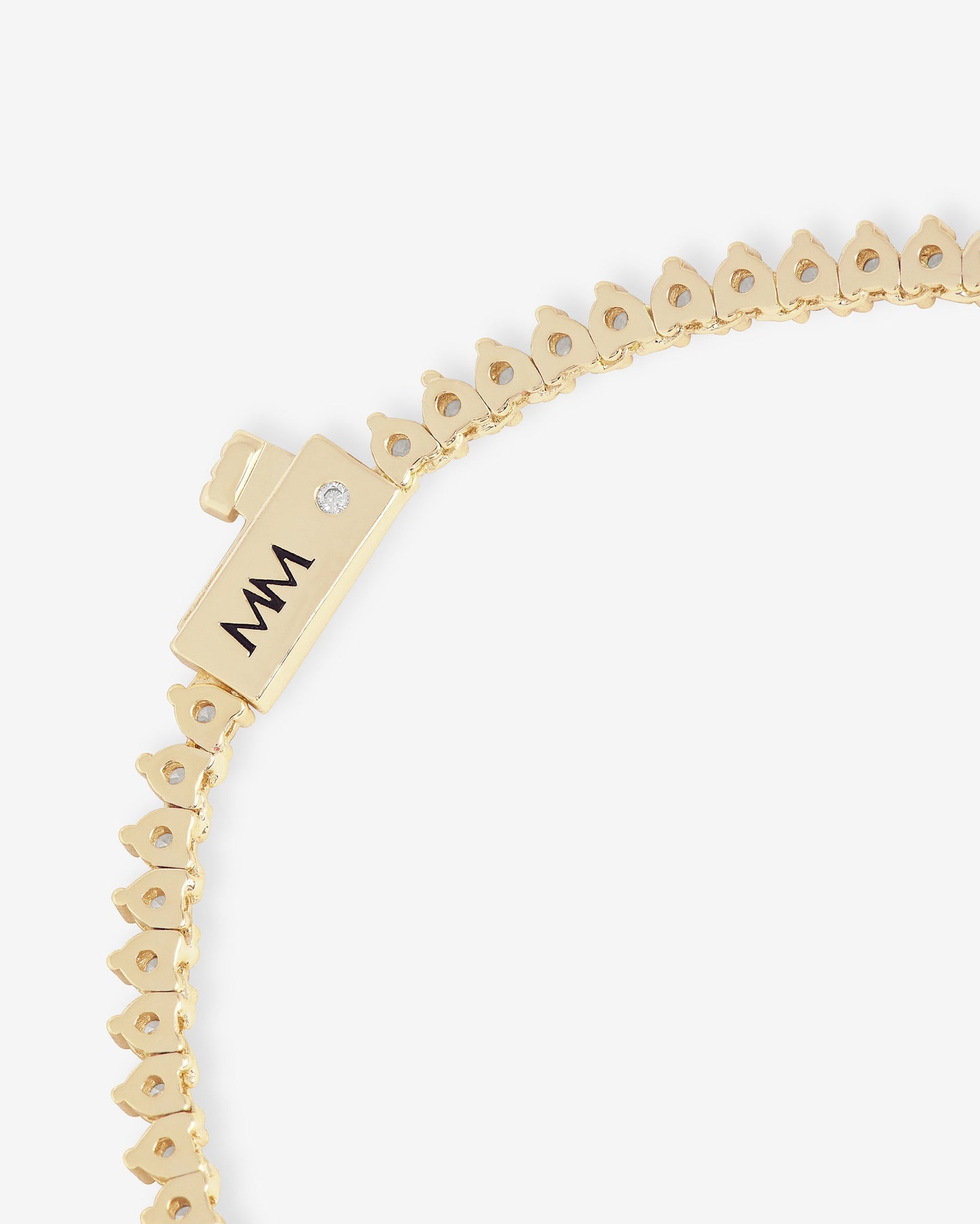 Not Your Basic Tennis Necklace 2mm - Gold|Multi Stone