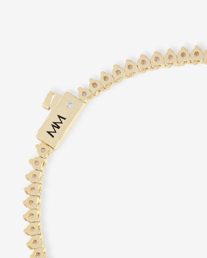 Not Your Basic Tennis Necklace 2mm - Gold|Multi Stone