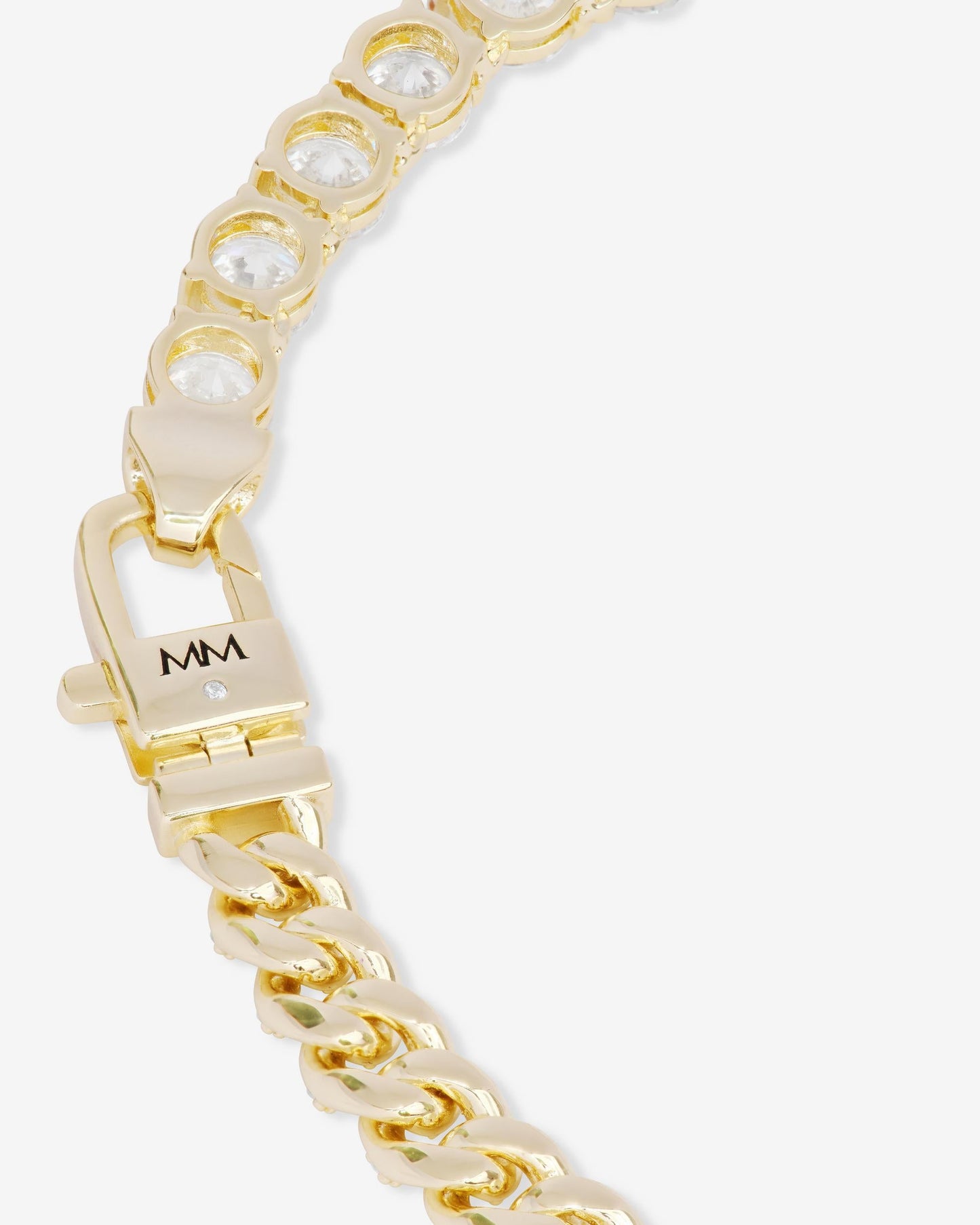 Pavé Julian Loves Diamonds Necklace 6.8mm - Gold|White Diamondettes