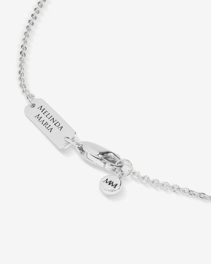 "Oh She Fancy" Small Cross Pendant - Silver|White Diamondettes