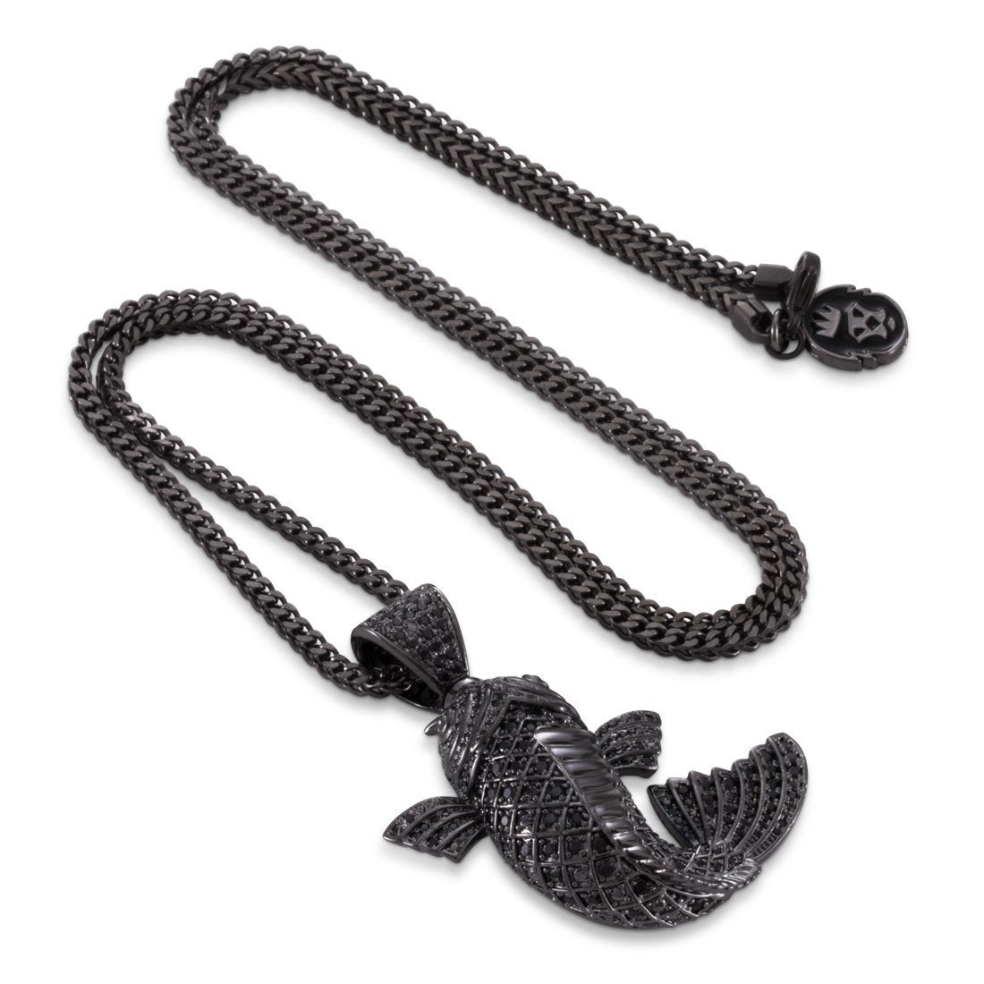 Black Gold Utsurimono Koi Fish Necklace