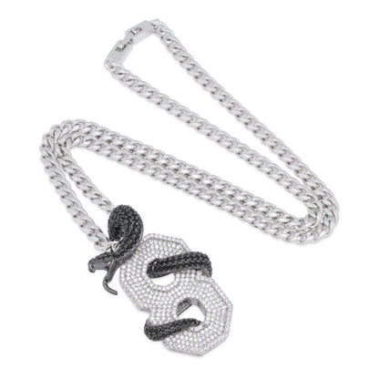 Black Mamba Number 8 Necklace