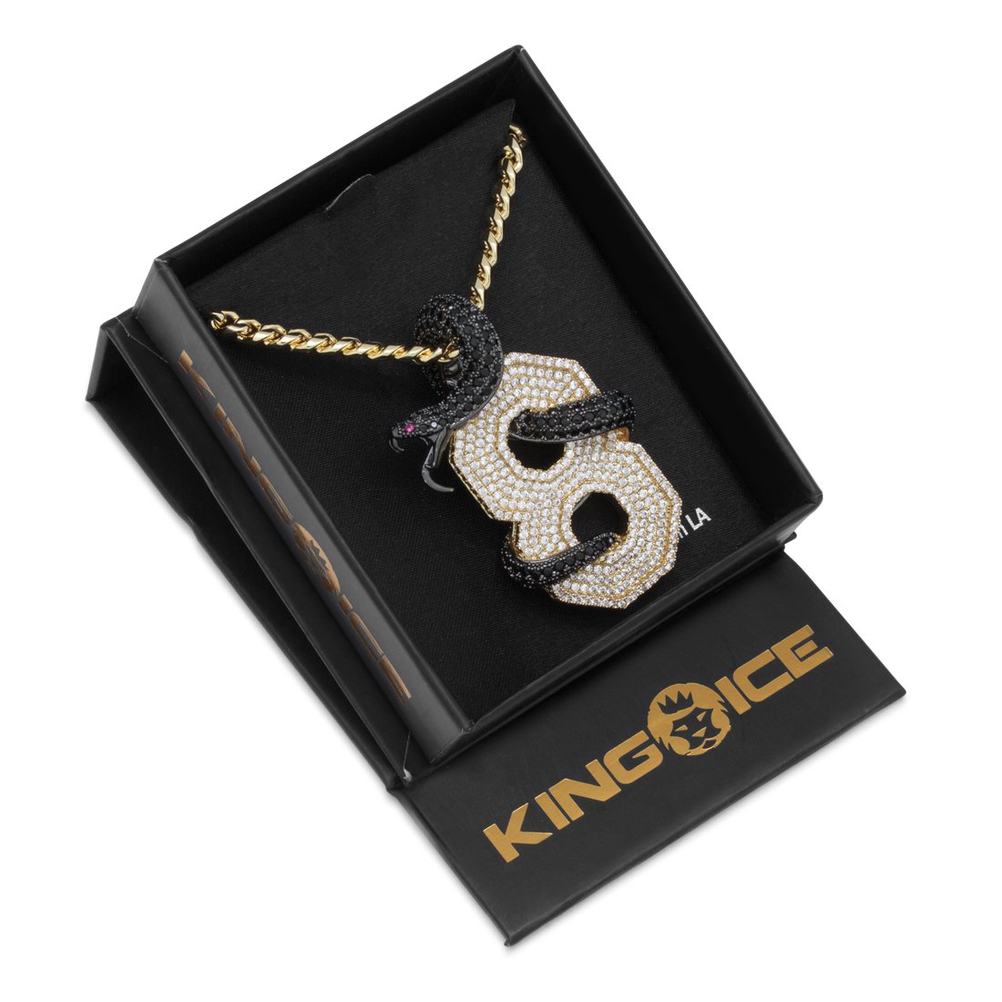 Black Mamba Number 8 Necklace