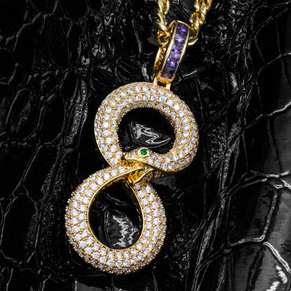 Black Mamba Ouroboros Necklace