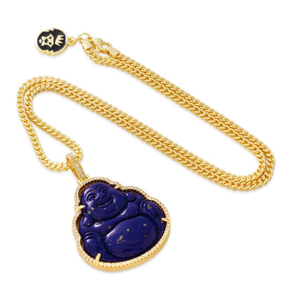 Blue Lapis Buddha Necklace