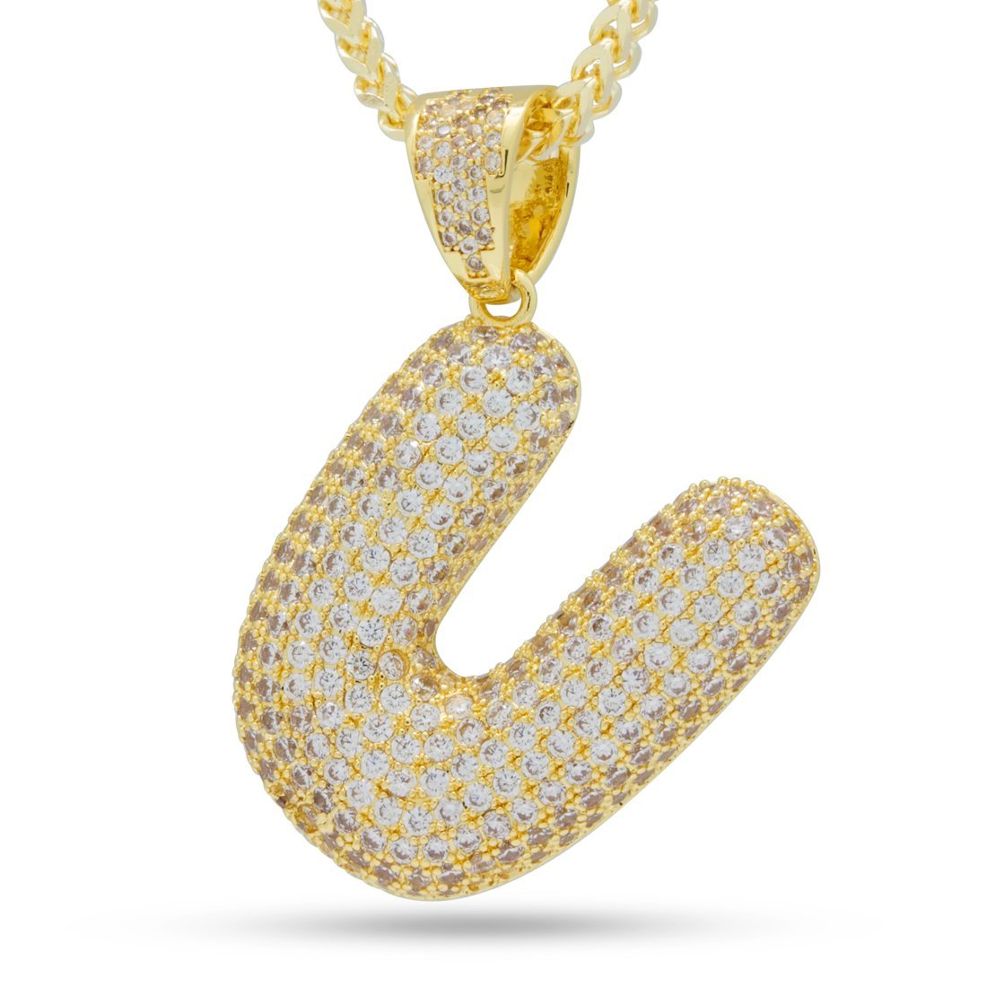 Bubble Letter U Necklace