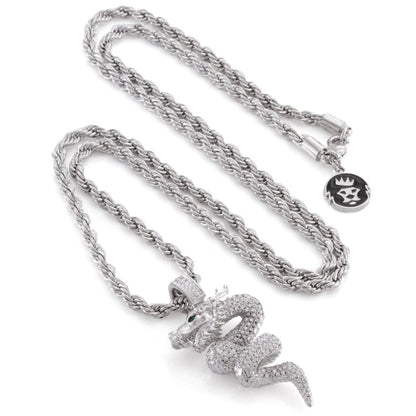 Double Dragon Necklace