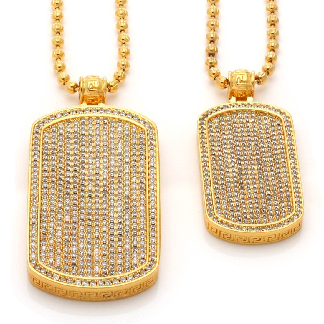 Iced Dog Tag Necklace