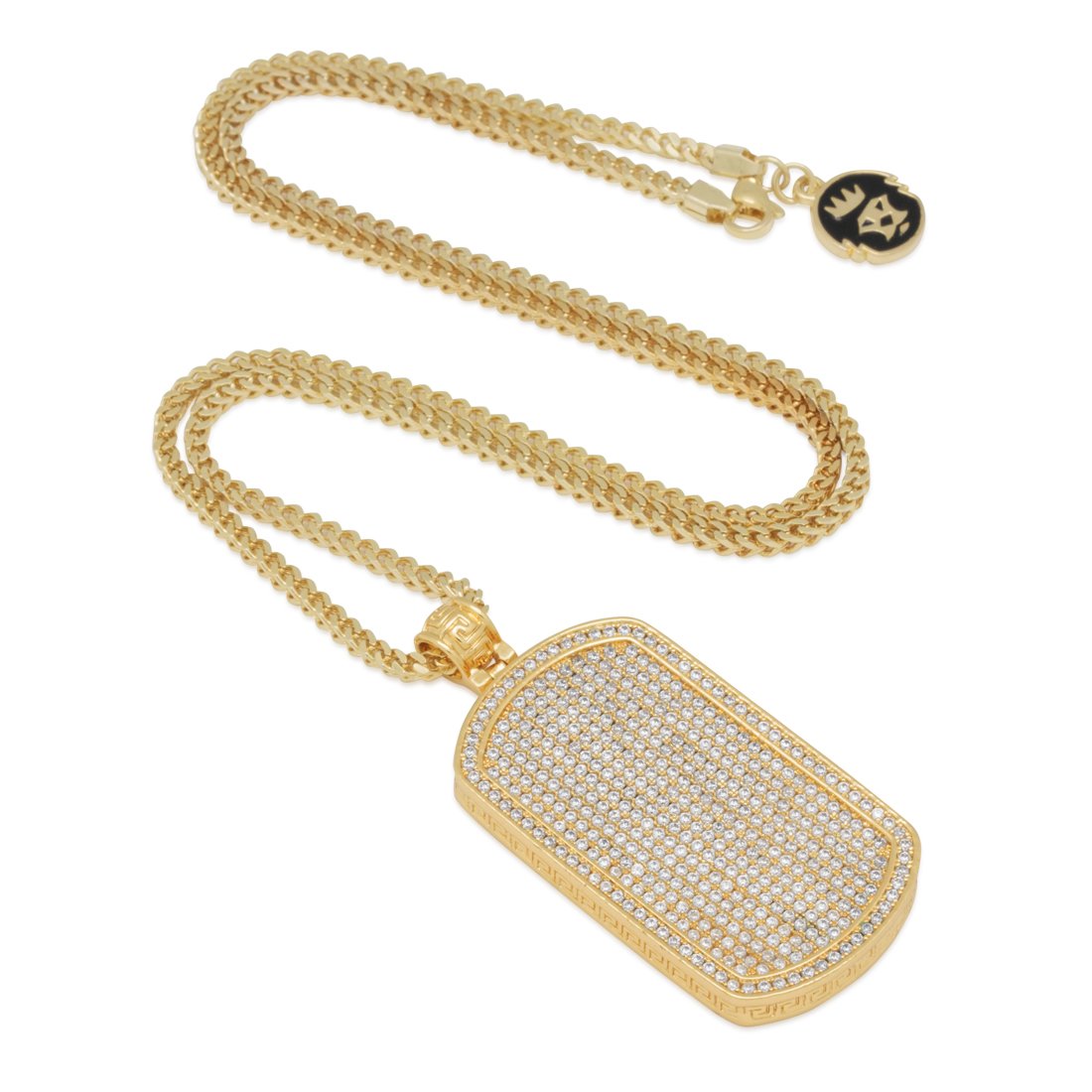 Iced Dog Tag Necklace