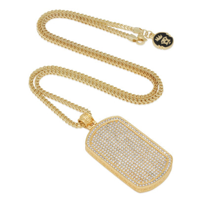 Iced Dog Tag Necklace