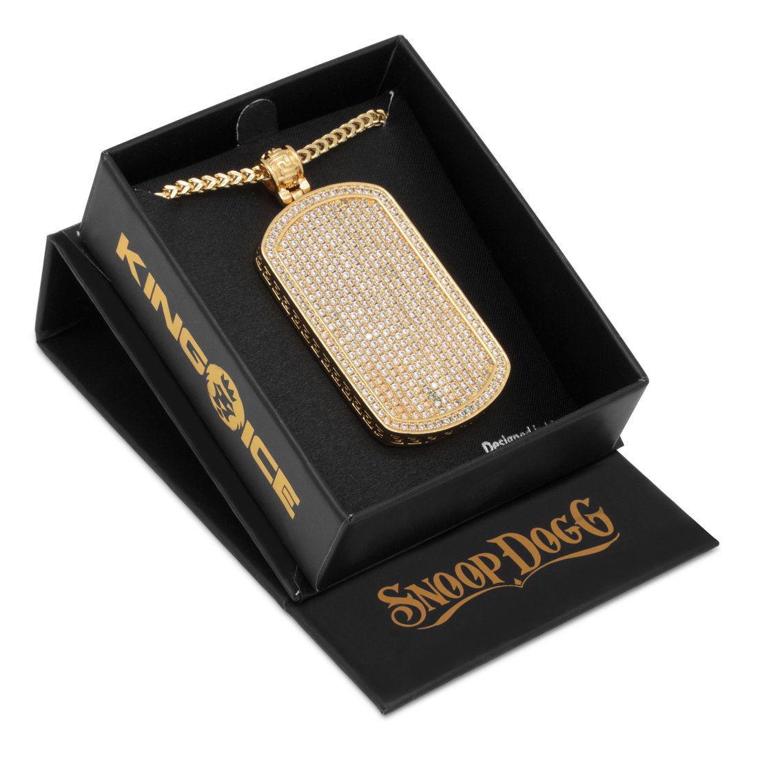 Iced Dog Tag Necklace