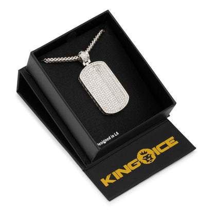 Iced Dog Tag Necklace