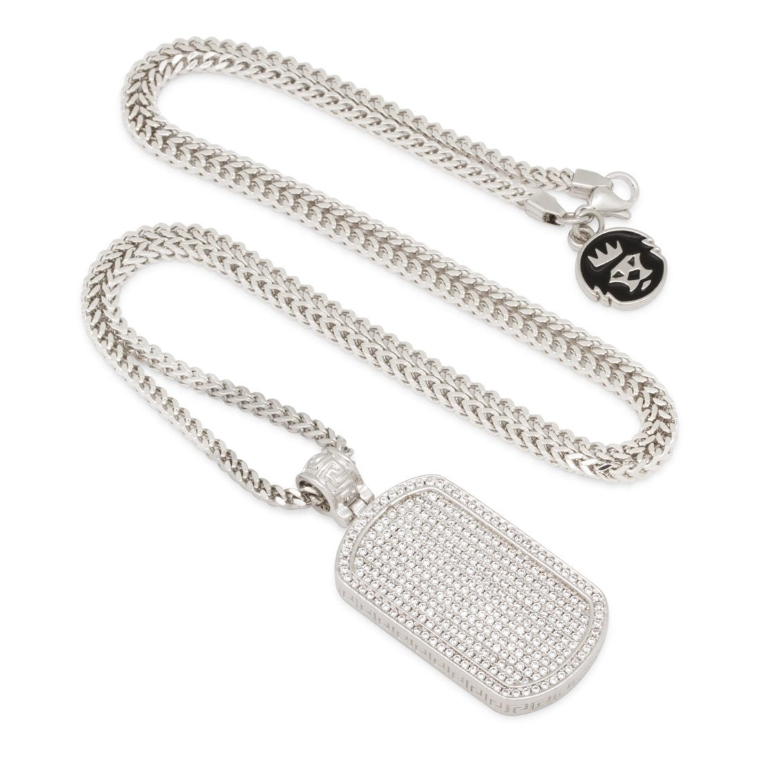 Iced Dog Tag Necklace