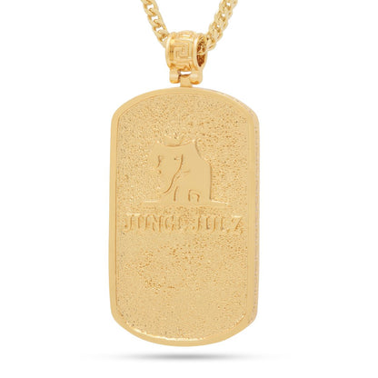Iced Dog Tag Necklace