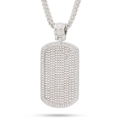 Iced Dog Tag Necklace