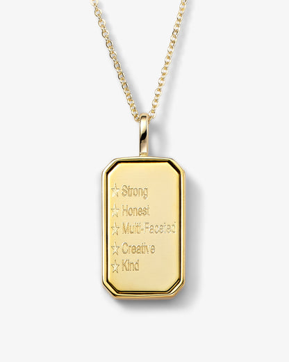 Zodiac Amulet Necklace - Gold
