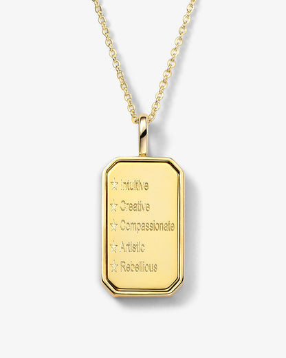 Zodiac Amulet Necklace - Gold