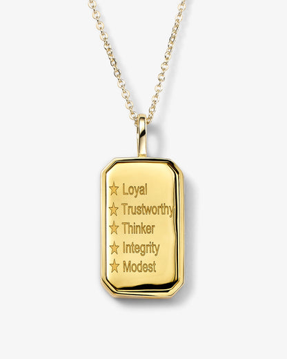 Zodiac Amulet Necklace - Gold