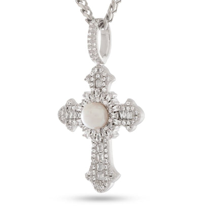 Pearl of Wisdom Cross Necklace