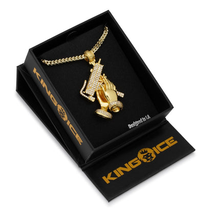 Praying Hands of Defense Necklace
