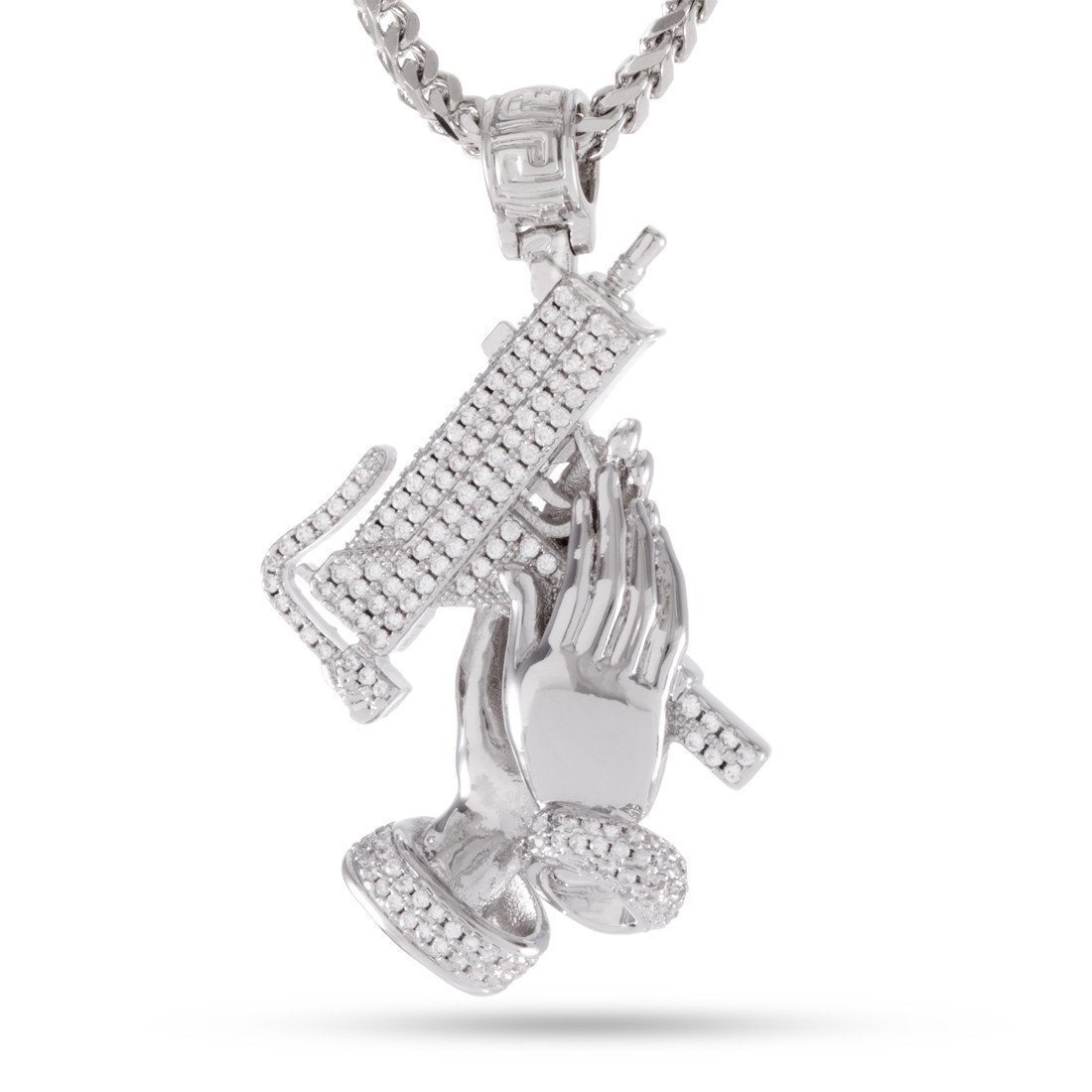 Praying Hands of Defense Necklace