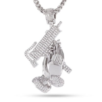 Praying Hands of Defense Necklace