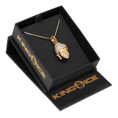 Sterling Silver Awake Buddha Necklace