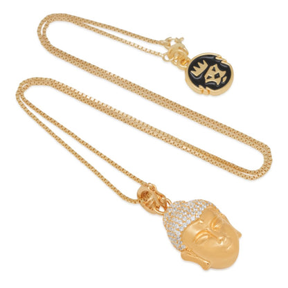 Sterling Silver Awake Buddha Necklace