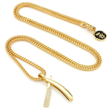 Straight RZR Barber Shop Necklace