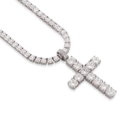 Tennis Cross Necklace